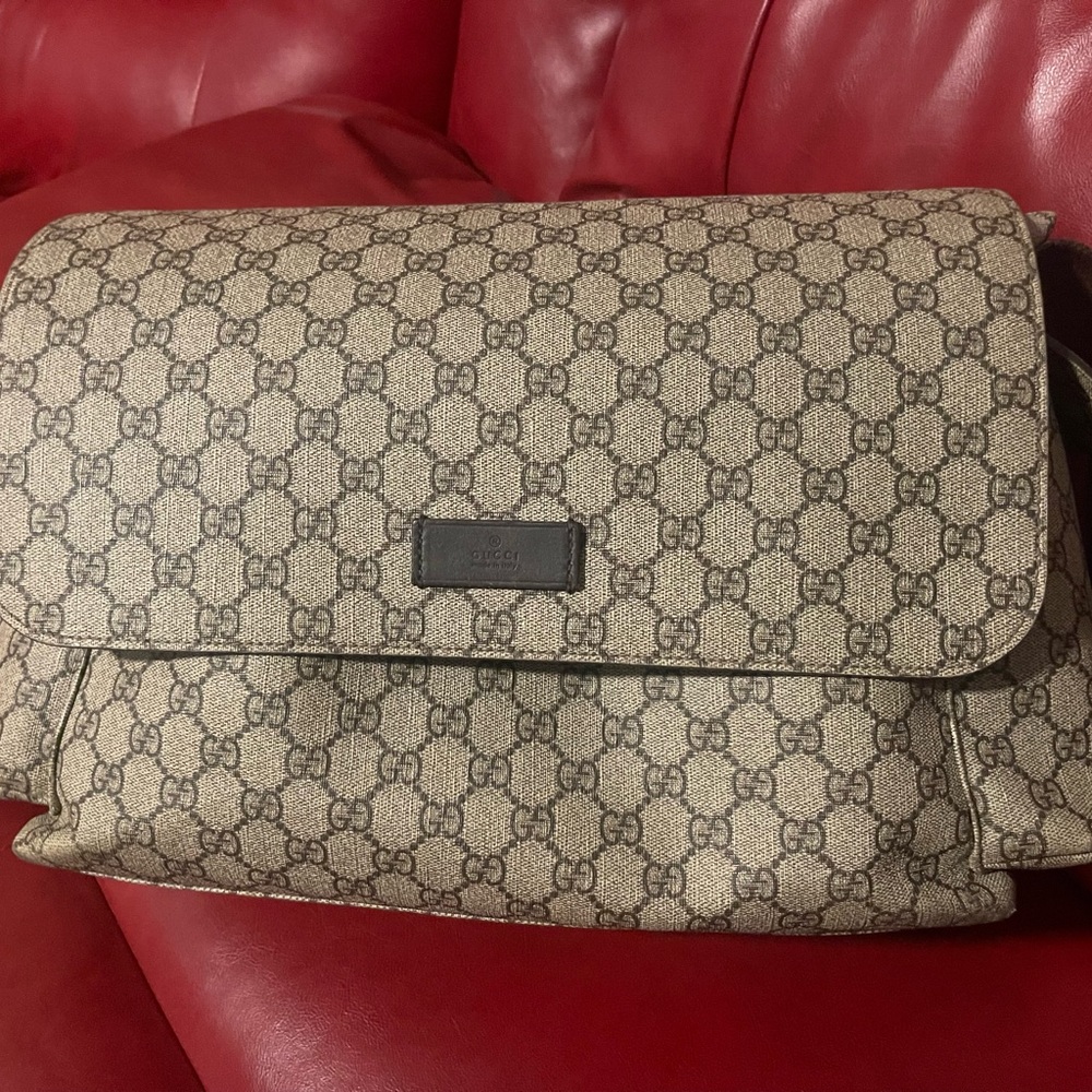 Gucci Tan Monogram Canvas Bag